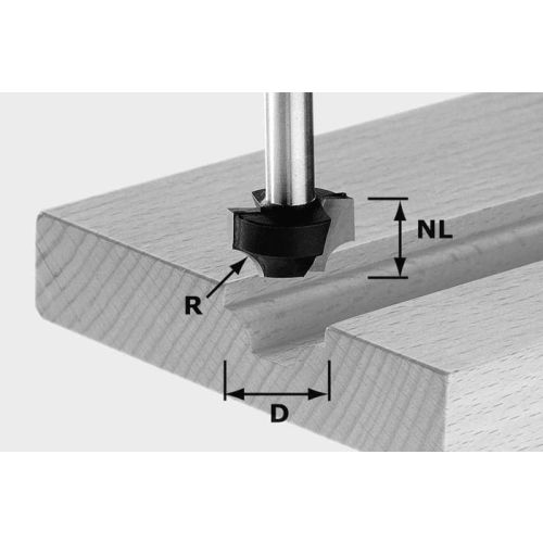 Fraise quart de rond HW S8 D23/R6 - FESTOOL - 491007 pas cher Principale L