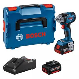 Boulonneuse à choc 18V GDS 18V-330 HC + 2 batteries GBA 5Ah + chargeur en coffret L-BOXX - BOSCH - 06019L5003 pas cher Principale M