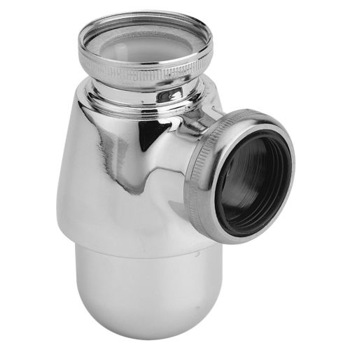 Siphon lavabo petit culot nickel mat sortie 32 mm non r&eacute;glable - VALENTIN - 15630000800 pas cher Secondaire 2 L