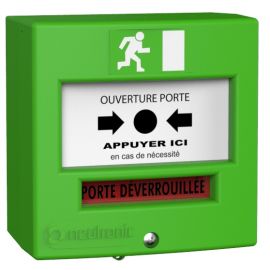 D&eacute;clencheur manuel Vert 2 contacts avec capot NEUTRONIC 4711V3C photo du produit Principale M