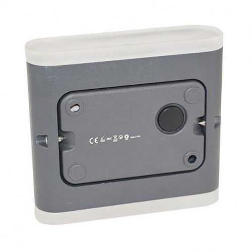 Applique murale LED CABERNET 6 W 115 mm carré IP54 gris anthracite 3000 K MIIDEX LIGHTING 67764 photo du produit Secondaire 1 L