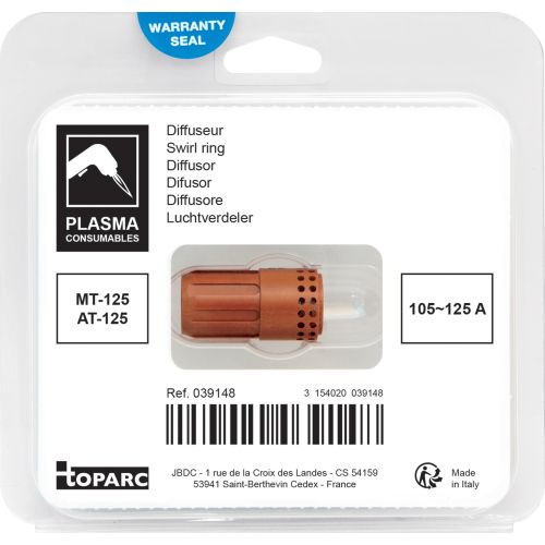 Blister de 1 diffuseur 105/125A pour torche plasma MT-125 / AT- 125 - GYS - 39148 pas cher Secondaire 2 L