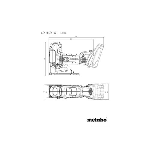 Scie sauteuse 18V STA 18 LTX 100 (sans batterie ni chargeur) + coffret MetaBox - METABO - 601002840 pas cher Secondaire 1 L