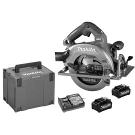 Scie circulaire 40V Makita HS004GM202 + 2 batteries 4 Ah + chargeur + coffret MAKPAC pas cher Principale M