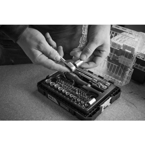 Coffret douilles STAKBOX M 1/4'' jeu 48 pièces - STANLEY FATMAX - FMMT98101-0 pas cher Secondaire 5 L