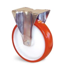 Roulette Guitel Hervieu polyuréthane corps polyamide rouge à platine - E4B-28 photo du produit Principale M