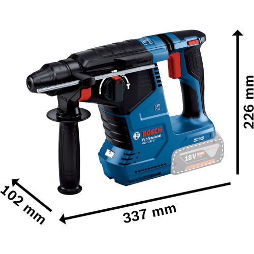 Perforateur SDS Plus 18 V GBH 18V-24 C + 2 batteries GBA 5 Ah + chargeur - BOSCH - 0611923003 photo du produit Secondaire 1 L