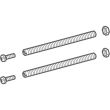 Jeu de tiges filet&eacute;es M8 pour plaque de protection Geberit - 216.024.00.1 photo du produit Secondaire 1 S