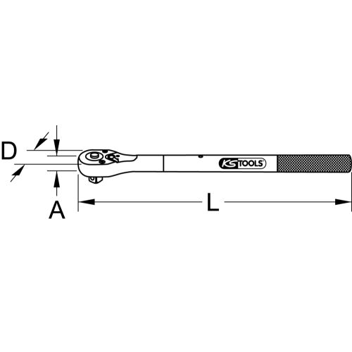 Cliquet 3/4 '' 24 dents KS TOOLS 911.3401 photo du produit Secondaire 1 L