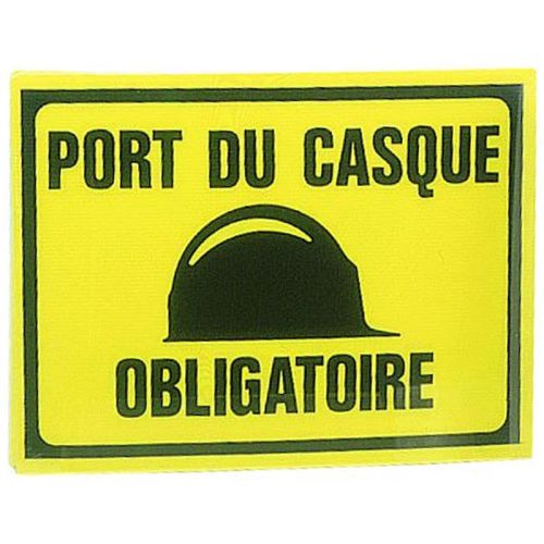 Panneau porte casque obligatoire 300x200mm - NOVAP - 4304342.UNITE pas cher Principale L