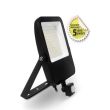 Projecteur LED LUMOS noir + détecteur 70 W 4000 K IP65 MIIDEX LIGHTING 80343 photo du produit