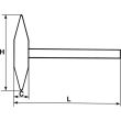 Marteau à piquer pour les soudures SAM OUTILLAGE 318-4N photo du produit Secondaire 1 S