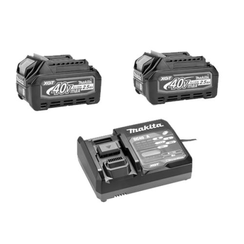 Boulonneuse &agrave; chocs 40V + 2 batteries 2,5Ah + chargeur rapide + MAKPAC 3 - MAKITA - TW001GD201 pas cher Secondaire 3 L