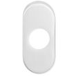 Paire de rosace ovale bec de cane blanc HEWI 0315 99 photo du produit