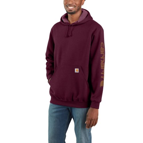 Sweatshirt à capuche MIDWEIGHT TL bordeaux CARHARTT S1K288PRTL photo du produit Secondaire 1 L