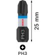 Embout de vissage Pro impact PH3 25 mm pour un vissage robuste BOSCH 2608522469 photo du produit Secondaire 1 S