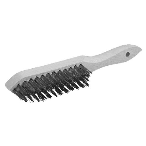 Brosse m&eacute;tal souple 4 rang&eacute;es &agrave; manche - ROULOR - 5255 pas cher