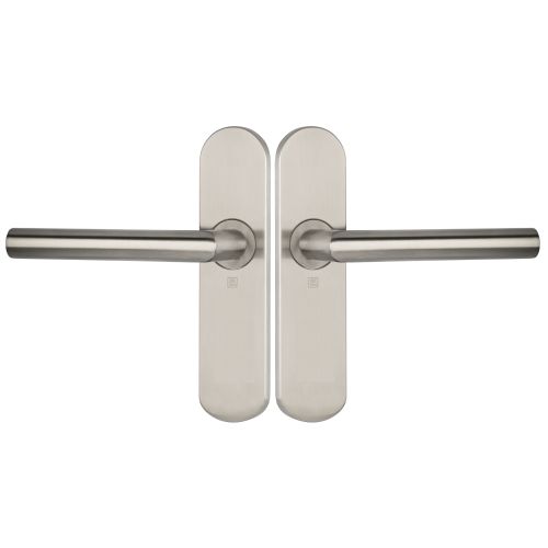 Ensemble double 1394 sur plaque 165 bec de cane inox bossé HERACLES B-INOX-SP37 photo du produit Principale L