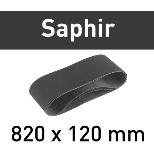 Bande abrasive Saphir 820x120-P100-SA/10 - FESTOOL - 488083 pas cher