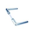 Béquille double aluminium GOLF 1322 38/48 argent - VACHETTE – 015302 pas cher