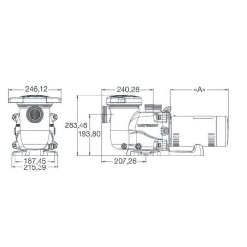 Pompes 1,5 cv monophasé MAX-FLO XL HAYWARD HAY-100-0094 photo du produit Secondaire 1 L