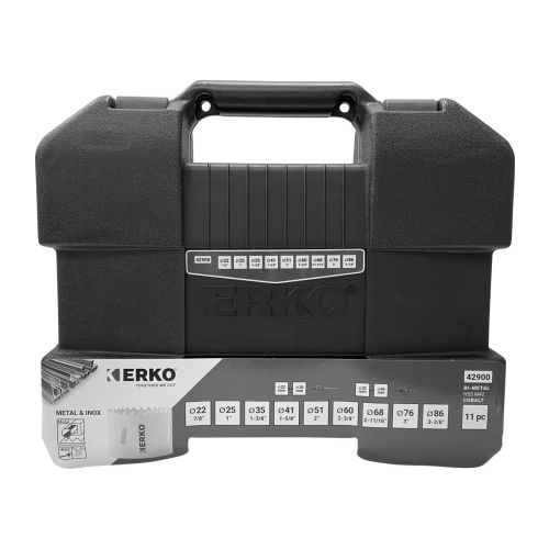 Coffret de 9 trépans et accessoire bi-métal pour électricien de 22 à 86mm - KOPRAM - 42900 pas cher Secondaire 1 L