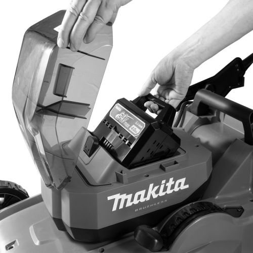 Tondeuse à gazon 64V max 48cm + batterie 4Ah + chargeur - MAKITA - LM001JM101 pas cher Secondaire 2 L