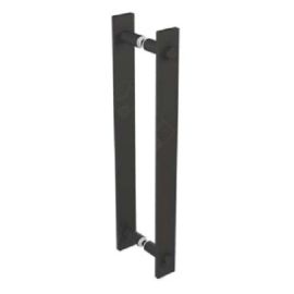 Poignée bâton en applique Roc Design acier finition noir - MANTION - RD-5B pas cher Principale M