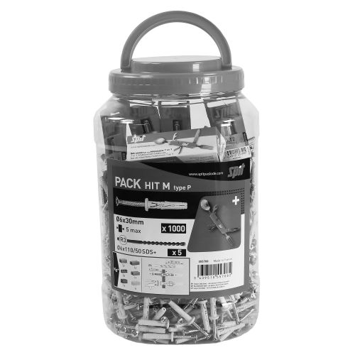 Cheville &agrave; frapper HIT M 6x30 bidon de 1000 - SPIT - 055704 pas cher Secondaire 11 L