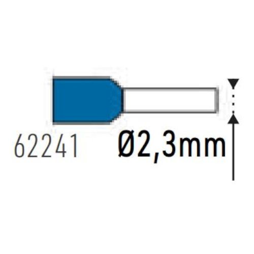 Lot de 10 cosses embouts male isolant section 1,5 mm² ELECTRALINE 62240 photo du produit Secondaire 2 L