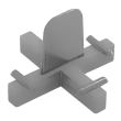 Sachet de 100 croisillons r&eacute;cup&eacute;rables &eacute;paisseur 2mm - TALIAPLAST - 401285 pas cher