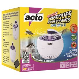 Lampe LED U.V aspirateur moustiques - insectes volants Acto Insecticides - LAMP11 photo du produit Principale M