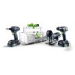 Kit combo montage 18V (TID 18/TXS + 18/PSC + 420/TB 137) + 2 batteries + chargeur + Systainer3 - FESTOOL - 578026 pas cher Secondaire 2 S