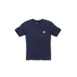 T-shirt manches courtes WORKWEAR POCKET TS navy - CARHARTT - S1103296412S pas cher