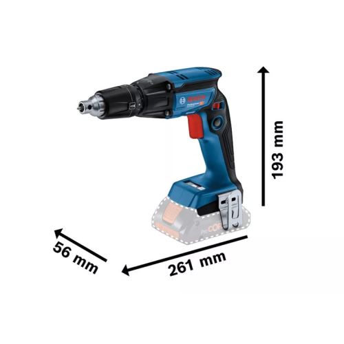Visseuse plaquiste 18 V GTB 18V-45 Professional (sans batterie ni chargeur) sous carton BOSCH 06019K7000 photo du produit Secondaire 1 L