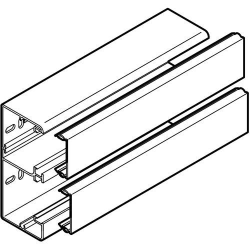 Goulotte d’appareillage CLIDI L 2m blanc 90x55mm - OBO BETTERMANN - 6132911 pas cher Secondaire 4 L