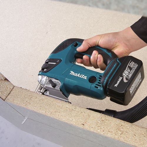 Makita DJV 182 RG1J Scie sauteuse sans fil 18V sans balai + 1x Batterie  6,0Ah + Chargeur + Makpac - Brico Privé