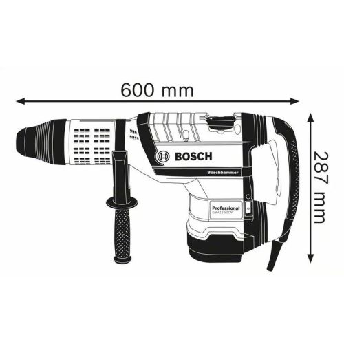 Perforateur SDS Max 1700 W GBH 12-52 DV en coffret standard BOSCH 0611266000 photo du produit Secondaire 2 L