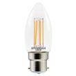 Lampe retro flamme 4,5W 470lm 827 B22 - SYLVANIA - 0029372 pas cher