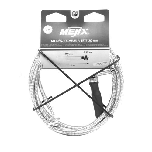 Déboucheur de canalisation L3m D20mm - MEJIX - 180542 pas cher Secondaire 4 L