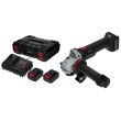 Meuleuse d'angle 18 V GX18-8X5 125 mm + 2 batteries 5 Ah + chargeur + HangBoX HANGER 402001 photo du produit