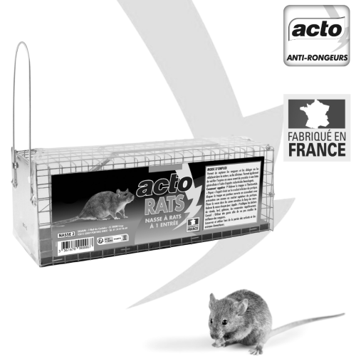 Nasse à rats 28cm - ACTO - NASSE2 pas cher Secondaire 1 L