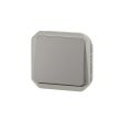 Poussoir NO PLEXO 10 A avec enjoliveur finition gris LEGRAND 069540L photo du produit