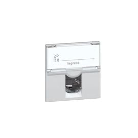 Prise RJ45 MOSAIC Legrand catégorie 6 FTP 2 modules blanc - 076565 pas cher Principale M