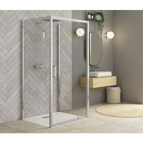 Porte pivotante SMART DESIGN P 70 cm chromé H200 KINEDO PA90200CTNE photo du produit Secondaire 2 L