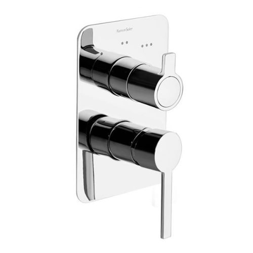 Mitigeur bain-douche &agrave; encastrer 3 voies DRAKO 331503S - RAMON SOLER - 33C300665 pas cher