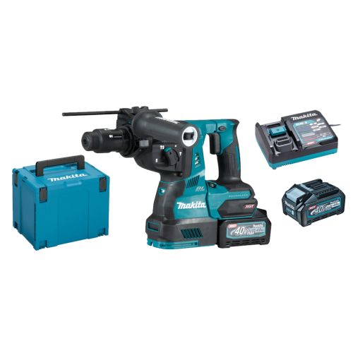 Perforateur SDS Plus 40V + 2 batteries XGT 4Ah + chargeur + coffret MAKPAC - MAKITA - HR004GM201 pas cher