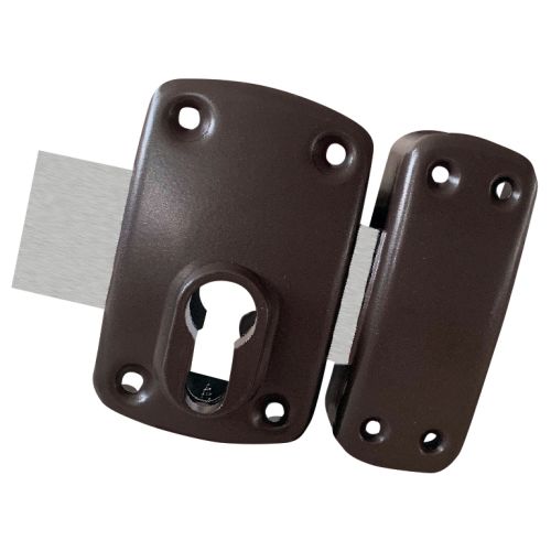 Verrou pour cylindre &agrave; profil europ&eacute;en 958E marron sans cylindre - HERACLES - C5-95800EM pas cher