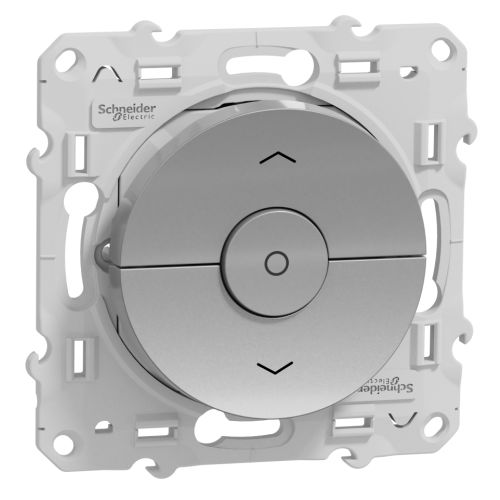 Interrupteur ODACE en aluminium à 3 boutons montée/descente/stop pour volet - SCHNEIDER ELECTRIC - S530208 pas cher Secondaire 5 L