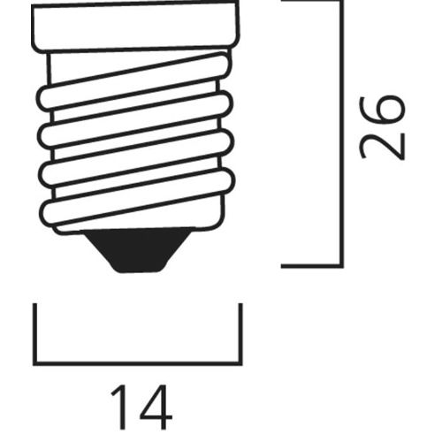 Ampoule sphérique TOLEDO Retro satiné 4,5W 470lm E14 - SYLVANIA - 0029536 pas cher Secondaire 1 L